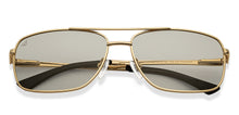 Load image into Gallery viewer, Gold Rectangle Full Rim Unisex Sunglasses by Vincent Chase Polarized-200398