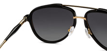 Load image into Gallery viewer, Gold Black Aviator Full Rim Unisex Sunglasses by John Jacobs-206147