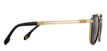 Load image into Gallery viewer, Gold Black Square Full Rim Unisex Sunglasses by John Jacobs-207045
