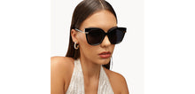 Load image into Gallery viewer, Black Square Full Rim Women Sunglasses by John Jacobs-213093
