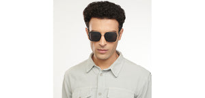 Black Square Full Rim Unisex Sunglasses by Vincent Chase Polarized-204229