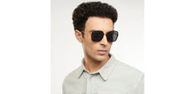 Load image into Gallery viewer, Black Square Full Rim Unisex Sunglasses by Vincent Chase Polarized-204229