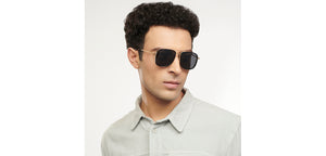Black Square Full Rim Unisex Sunglasses by Vincent Chase Polarized-204231