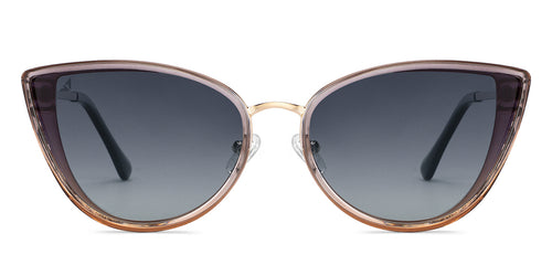 Grey Cat Eye Full Rim Unisex Sunglasses by Vincent Chase Polarized-152847