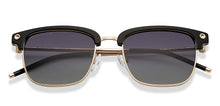 Load image into Gallery viewer, Gold Black Clubmaster Full Rim Unisex Sunglasses by John Jacobs-207043