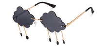 Load image into Gallery viewer, Gold Geometric Rimless Women Sunglasses by OJOS-205636