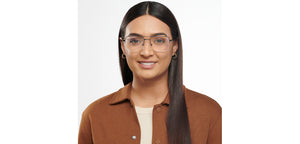 Black Square Half Rim Unisex Eyeglasses by John Jacobs-201430