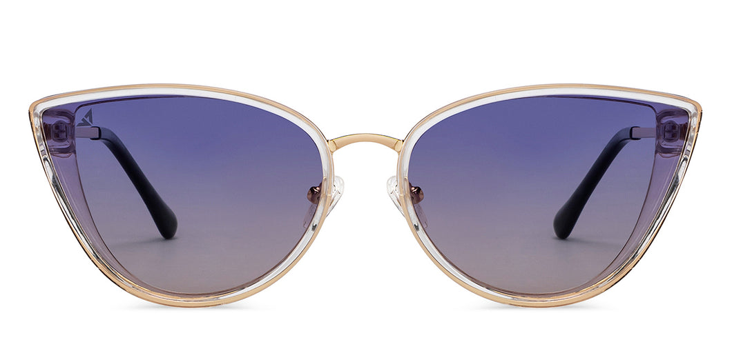 Transparent Cat Eye Full Rim Women Sunglasses by Vincent Chase Polarized-200514