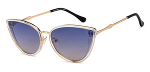 Transparent Cat Eye Full Rim Women Sunglasses by Vincent Chase Polarized-200514