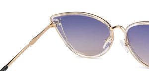 Transparent Cat Eye Full Rim Women Sunglasses by Vincent Chase Polarized-200514