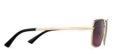 Load image into Gallery viewer, Gold Rectangle Full Rim Unisex Sunglasses by Vincent Chase Polarized-200399