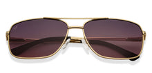 Load image into Gallery viewer, Gold Rectangle Full Rim Unisex Sunglasses by Vincent Chase Polarized-200399