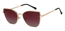 Load image into Gallery viewer, Gold Cat Eye Full Rim Women Sunglasses by Vincent Chase Polarized-200478