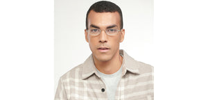 Gold Rectangle Full Rim Unisex Eyeglasses by Lenskart READERS-152621
