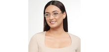 Load image into Gallery viewer, Gold Rectangle Full Rim Unisex Eyeglasses by Lenskart READERS-152621