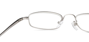 Gold Rectangle Full Rim Unisex Eyeglasses by Lenskart READERS-152621