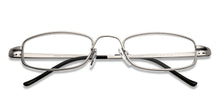 Load image into Gallery viewer, Gold Rectangle Full Rim Unisex Eyeglasses by Lenskart READERS-152621