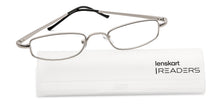 Load image into Gallery viewer, Gold Rectangle Full Rim Unisex Eyeglasses by Lenskart READERS-152621