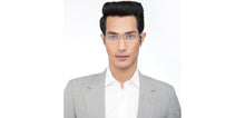 Load image into Gallery viewer, Gold Rectangle Rimless Unisex Eyeglasses by John Jacobs-205986