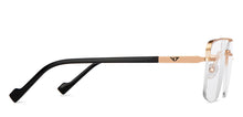 Load image into Gallery viewer, Gold Rectangle Rimless Unisex Eyeglasses by Vincent Chase-200816