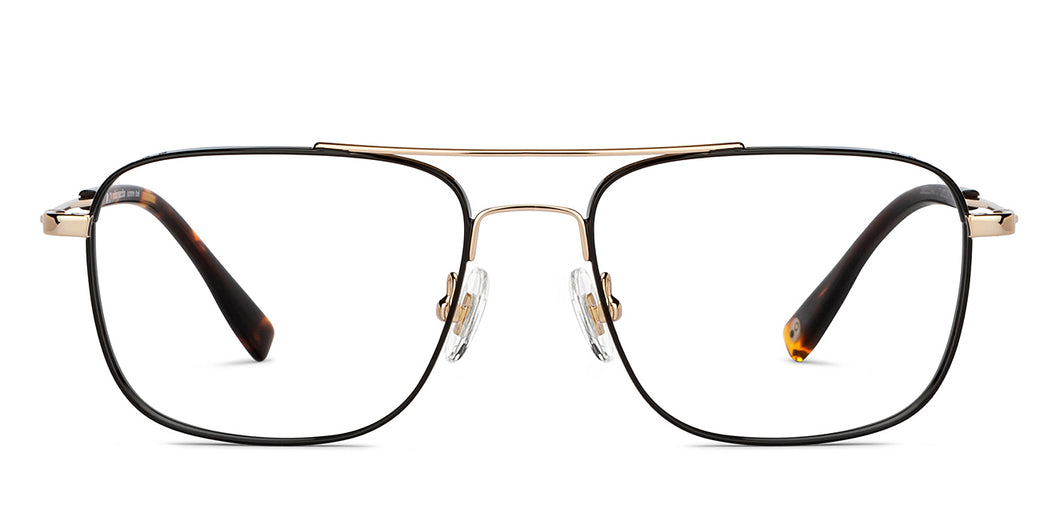 Black Square Full Rim Unisex Eyeglasses by John Jacobs-201389