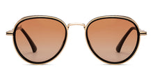 Load image into Gallery viewer, Gold Aviator Full Rim Unisex Sunglasses by Vincent Chase Polarized-200381