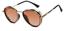 Load image into Gallery viewer, Gold Aviator Full Rim Unisex Sunglasses by Vincent Chase Polarized-200381