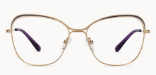 Load image into Gallery viewer, Gold Cat Eye Full Rim Women Eyeglasses by Vincent Chase-152827