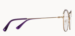 Gold Cat Eye Full Rim Women Eyeglasses by Vincent Chase-152827