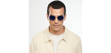 Load image into Gallery viewer, Gold Round Full Rim Unisex Sunglasses by John Jacobs-152197