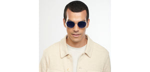 Gold Round Full Rim Unisex Sunglasses by John Jacobs-152197