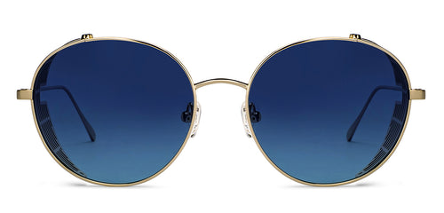 Gold Round Full Rim Unisex Sunglasses by John Jacobs-152197
