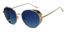 Load image into Gallery viewer, Gold Round Full Rim Unisex Sunglasses by John Jacobs-152197
