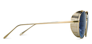 Gold Round Full Rim Unisex Sunglasses by John Jacobs-152197