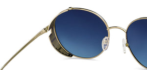 Gold Round Full Rim Unisex Sunglasses by John Jacobs-152197