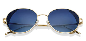 Gold Round Full Rim Unisex Sunglasses by John Jacobs-152197