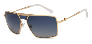 Gold Square Full Rim Unisex Sunglasses by John Jacobs-208132