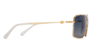 Gold Square Full Rim Unisex Sunglasses by John Jacobs-208132