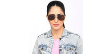 Load image into Gallery viewer, Gold Aviator Rimless Unisex Sunglasses by John Jacobs-207022