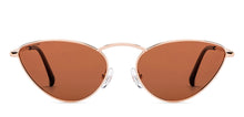 Load image into Gallery viewer, Gold Cat Eye Full Rim Women Sunglasses by John Jacobs-208085