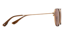 Load image into Gallery viewer, Gold Geometric Full Rim Unisex Sunglasses by Vincent Chase Polarized-207762