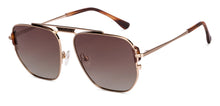 Load image into Gallery viewer, Gold Rectangle Full Rim Unisex Sunglasses by John Jacobs-150973