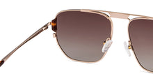 Load image into Gallery viewer, Gold Rectangle Full Rim Unisex Sunglasses by John Jacobs-150973