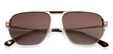 Load image into Gallery viewer, Gold Rectangle Full Rim Unisex Sunglasses by John Jacobs-150973