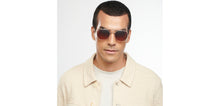 Load image into Gallery viewer, Gold Round Full Rim Unisex Sunglasses by John Jacobs-152187