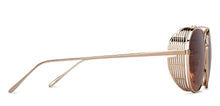 Load image into Gallery viewer, Gold Round Full Rim Unisex Sunglasses by John Jacobs-152187