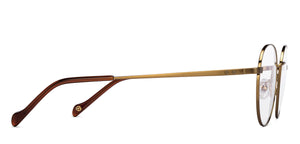 Copper Round Full Rim Unisex Eyeglasses by John Jacobs-206518
