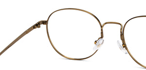 Copper Round Full Rim Unisex Eyeglasses by John Jacobs-206518