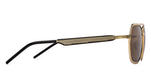 Load image into Gallery viewer, Gold Square Full Rim Unisex Sunglasses by John Jacobs-207058