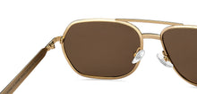Load image into Gallery viewer, Gold Square Full Rim Unisex Sunglasses by John Jacobs-207058